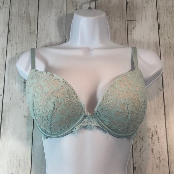 Victoria’s Secret Blue Lace Underwire Bra 34D - Picture 1 of 6
